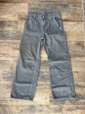 Boys Washed Green/Blue Carpenter Jeans